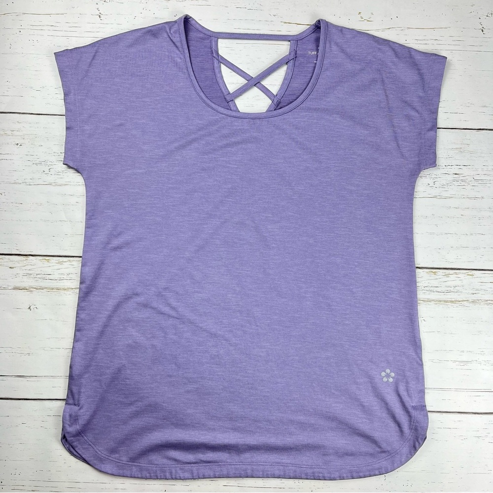 Tuff Athletics Performance Top Criss-Cross Keyhole Back S